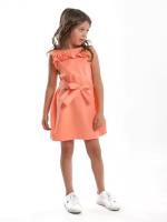 Платье Mini Maxi, хлопок, однотонное, размер 110, розовый