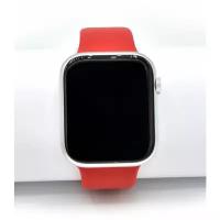 Ремешок (силиконовый) INAKS для часов Apple Watch 38/40 красный