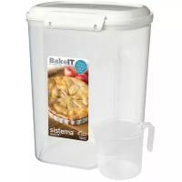 Sistema Контейнер с чашкой Bake IT (3.25 л), 17.6х13.2х23 см, белый 1250 Sistema