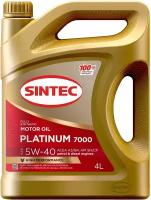 Моторное масло SINTEC PLATINUM 7000 5W-40 A3/B4 SN/CF
