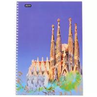 Attache SELECTION Тетрадь Travel Spain A4, крупная клетка, отсутствует, клетка, 96 л., 1 шт., разноцветный