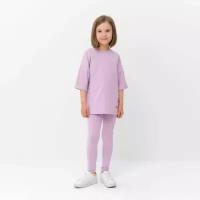 Комплект одежды Minaku, футболка и легинсы, размер 36, фиолетовый