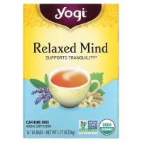 Yogi Tea, Relaxed Mind, чай без кофеина, 16 чайных пакетиков, 32 г (1,12 унции)