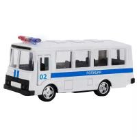 Автобус ТЕХНОПАРК ПАЗ 3206 Полиция (X600-H09140-R), 11 см