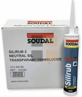 SOUDAL SILIRUB 2 – нейтральный силиконовый герметик прозрачный 300мл