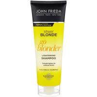 John Frieda шампунь Sheer Blonde Go Blonder осветляющий для натуральных, мелированных и окрашенных волос