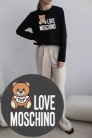 Лонгслив Женский с принтом Мишка LOVE MOSCHINO