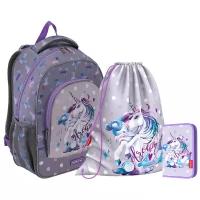 Ченический рюкзак ErichKrause® ErgoLine® 15L Dream Unicorn с наполнением 48501/1