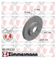 Тормозной диск Zimmermann 185.3952.20 для Chevrolet Spark; Daewoo Kalos