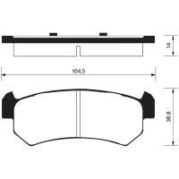 Дисковые тормозные колодки задние SANGSIN BRAKE SP1160 (4 шт.)