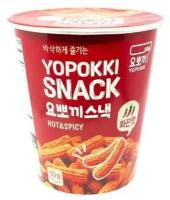 Yopokki Снеки остро-пряные Hot & Spicy из рисовой муки с пастой чили, 50 г