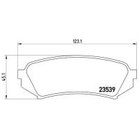 Колодки тормозные дисковые задн, LEXUS: LX 470 98-08 TOYOTA: LAND CRUISER 100 4.2 TD/4.2 TDi 24V/4.7/4.7 98-, LAND CRUISER 90 4.7 95- Brembo P83049