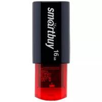 Флеш-накопитель USB 2.0 Smartbuy 16GB Click Black-Red (SB16GBCl-K)