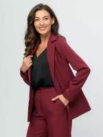 Пиджак 1001dress, размер 58, бордовый