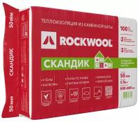 Каменная вата Rockwool Лайт Баттс Скандик 800x600х50мм 12 шт в упаковке