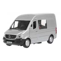 Микроавтобус ТЕХНОПАРК Mercedes-Benz Sprinter (SPRINTERVAN-14) 1:32, 14 см, серебристый