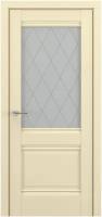 Дверь межкомнатная ZaDoor, Модель ПО Венеция В4 (ромб), Цвет матовый кремовый, Экошпон, Размер 600*2000, Комплект