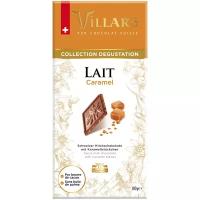Шоколад Villars Lait Caramel молочный с кусочками карамели, 100 г