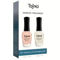 Trind Набор Keratin Nail Restorer & Keratin Nail Protector, 2 мл