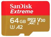 Флеш карта microSDXC 64Gb Sandisk Extreme (SDSQXAH-064G-GN6MN)