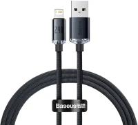 Кабель Baseus CAJY000101 Crystal Shine Series Fast Charging Data Cable USB to iP 2.4A 2m Black