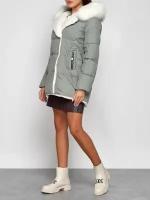 Куртка зимняя женская модная с мехом AD133120ZS, 48