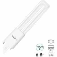 Светодиодная лампа Ledvance-osram OSRAM DULUX S11LED 6W/840 G23 700Lm (ЭмПРА или 220В)