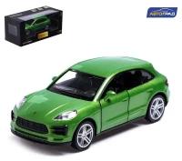 Машина металлическая PORSCHE MACAN S, 1:32, открываются двери, инерция, цвет зелёный