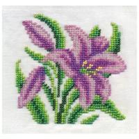 Klart Набор для вышивания бисером Садовая лилия 12 х 12 см (8-125)