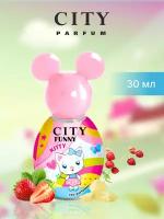 City Funny Kitty, Сити Фани Кити, для детей, душистая вода, для девочек, сахарная клубника