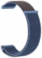 Ремешок нейлоновый GSMIN Woven Nylon 22 для Ticwatch E2 (Сине-серый)