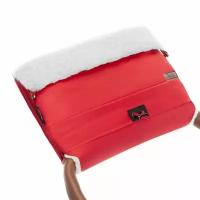Муфта меховая для коляски Nuovita Alaska Bianco (Rosso/Красный)