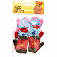 Одежда для кукол Magic 4 Toys Варежки вязаные, 5-6 см, ассорти, 3 пары (КЛ.26737)