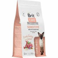 Сухой корм для кошек Brit Care Cat Sensitive Healthy Digestion с индейкой и ягненком, 7 кг