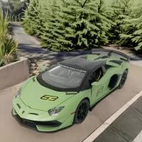 Металлическая машина Lamborghini Aventador кабриолет 1/24