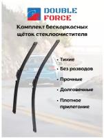 Бескаркасные щетки комплект Volkswagen Phaeton I 2002 - 2016 (600-530 мм. Side Pin22mm)