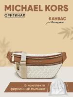 Сумка поясная MICHAEL KORS повседневная, текстиль, внутренний карман