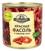 Фасоль Домашние заготовки красная в томатном соусе, жестяная банка, 400 г