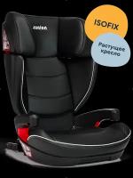 Автокресло JUNION Croco группа 2/3 (15-36 кг), Isofix, чёрный