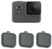 Набор фильтры Telesin ND4/ND8/ND16 для GoPro HERO5/6/7Black