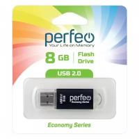 USB Флеш Perfeo 8GB E01 черный PF-E01B008ES