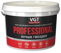 Клей акриловый монтажный универсальный VGT Professional, 3 кг, белый