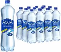 Вода питьевая Aqua Minerale газированная, ПЭТ, 12 шт. по 1 л