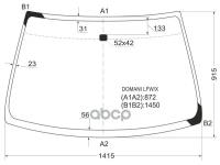 Стекло Лобовое Honda Domani 92-96/Civic (Euro) 95-00 5D Hbk/Rover 400 96-00 XYG арт. DOMANI LFW/X