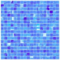 SM41 Мозаика одноцветная чип 15 стекло Alma Mono Color голубой квадрат глянцевый
