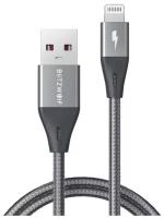 Кабель BlitzWolf BW-MF9 Pro MFi Certified Lighting to USB Cable 0.9m Grey