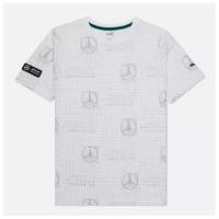 Мужская футболка Puma x Mercedes AMG Petronas F1 Printed Logo белый, Размер M