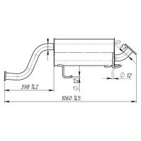 Глушитель TRIALLI EMM 0805 для Hyundai Porter