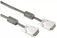 HAMA DVI-D Dual Link (m) - DVI-D Dual Link (m) (00045077), 1.8 м, серый