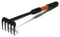 Greengo Грабли, длина 45 см, прорезиненная ручка, чёрные